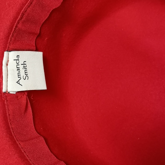 Designer Amanda Smith  wool hat w satin bow band  $38 one size +free scarf. - Picture 12 of 12